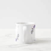 Paarse Floral Espresso Kop (Achterkant)