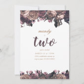 Paarse Floral Fantasy Girl Birthday Kaart (Voorkant)