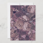 Paarse Floral Fantasy Girl Birthday Kaart (Achterkant)