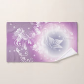 Paarse Floral Fantasy Handdoek (Handdoek)