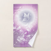 Paarse Floral Fantasy Handdoek (Handdoek)