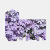Paarse Floral Favor Box Bedankdoosjes (Uitgevouwen)