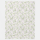  Paarse Floral Fleece Deken (Voorkant)