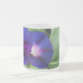 Paarse Floral Frosted Glass Mok (Voorkant rechts)
