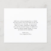 Paarse Floral Funeral Budget Hartelijk dank (Achterkant)