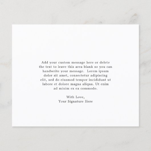 Paarse Floral Funeral Budget Hartelijk dank (Achterkant)