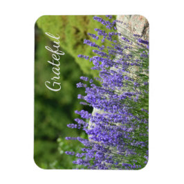 Paarse Floral Gratitude Magneet