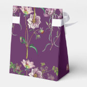 Paarse Floral Greenery Gold Arch Wedding Bedankdoosjes (Achterkant)