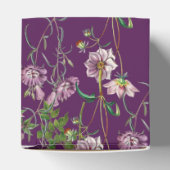 Paarse Floral Greenery Gold Arch Wedding Bedankdoosjes (Bovenkant)