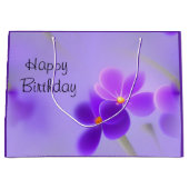 Paarse Floral Groot Cadeauzakje (Voorkant)