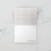 Paarse Floral Hartelijk dank Bedankkaart (Binnen)