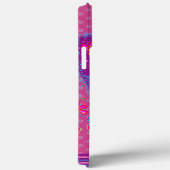 Paarse Floral Heart Inspirivity Naam Case-Mate iPhone Case (Achterkant / Rechts)