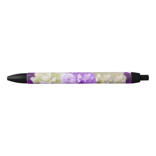 Paarse Floral Ink Pen (Voorkant)