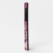 Paarse Floral iPhone iPad iPod Razr Hoesje (Achterkant/links)