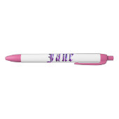 Paarse Floral Jane Name, Blue Ink Pen (Bodem)