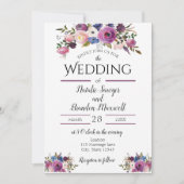 Paarse Floral Kaart (Voorkant)