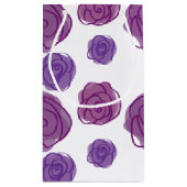 Paarse Floral Klein Cadeauzakje (Achterkant)