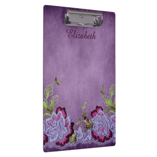  Paarse Floral Klembord (Rechts)