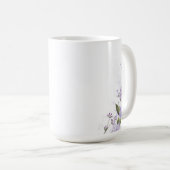 Paarse Floral Koffiemok (Voorkant rechts)