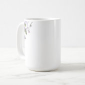 Paarse Floral Koffiemok (Voorkant links)