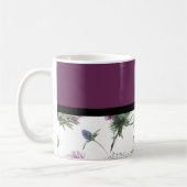 Paarse Floral Koffiemok (Links)