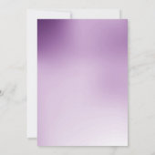 PAARSE Floral LACE ELEGANT MODERN WEDING Kaart (Achterkant)