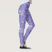 Paarse Floral Lavender Leggings vrouwen (Rechts)