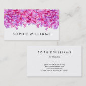 Paarse Floral Lilacs Professional Visitekaartje (Voorkant / Achterkant)