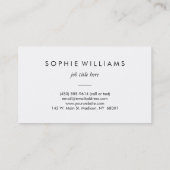 Paarse Floral Lilacs Professional Visitekaartje (Achterkant)