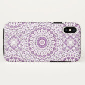 Paarse Floral Mandala Case-Mate iPhone Case (Achterkant (horizontaal))