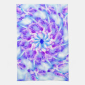 Paarse Floral Mandala Theedoek (Verticaal)