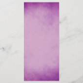 Paarse Floral Menu (Achterkant)
