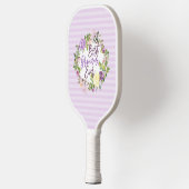 Paarse Floral met de beste grootmoeder ooit Pickleball Paddle (Links)