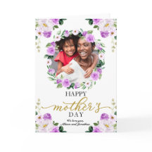 Paarse Floral met Happy Mothers Dag
