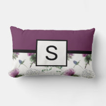 Paarse Floral Monogram