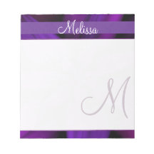 Paarse Floral Monogram