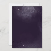 Paarse Floral Moon Fases Mystical Handfasting Kaart (Achterkant)