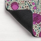 Paarse Floral Muismat (Hoek)