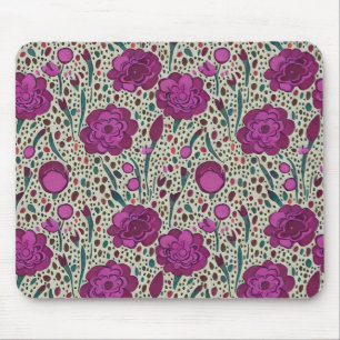 Paarse Floral Muismat