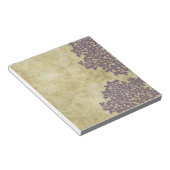 Paarse Floral  Notitieblok (Schuin)