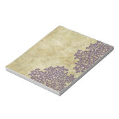 Paarse Floral  Notitieblok (Linkerzijde)