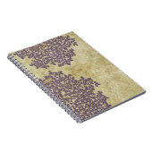 Paarse Floral  Notitieboek (Rechterzijde)