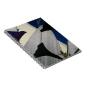 Paarse Floral Notitieboek (Rechterzijde)