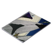 Paarse Floral Notitieboek (Linkerzijde)