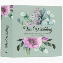 Paarse Floral PASSEN GETROUWD Wedding Planner of A