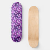 Paarse Floral Persoonlijk Skateboard (Voorkant)
