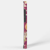 Paarse Floral Phone Case Samsung Galaxy Hoesje (Rechterkant)