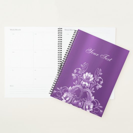 Paarse Floral Planner (Display)