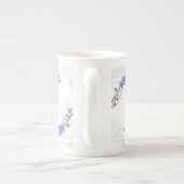 Paarse Floral Porselein Kop (Achterkant)
