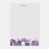  Paarse Floral Post-it® Notes (Voorkant)
